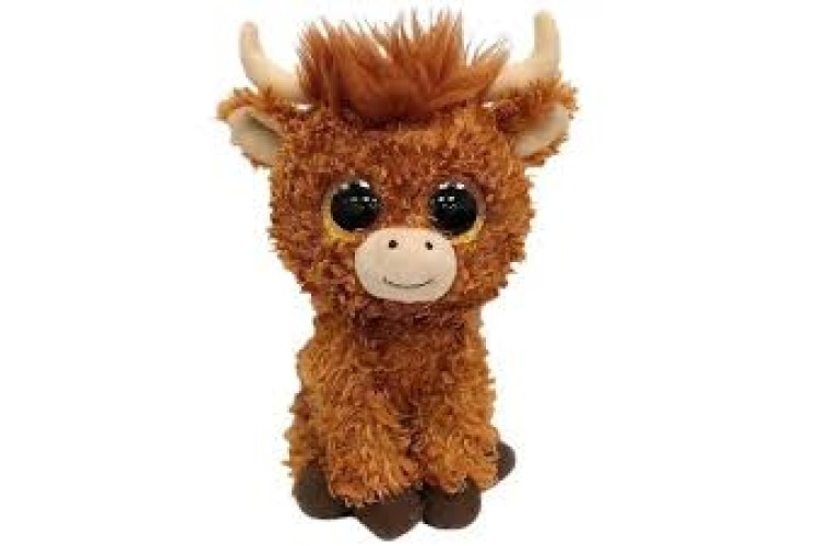 TY Beanie Boos Regular ALFIE Brown Highland Cow