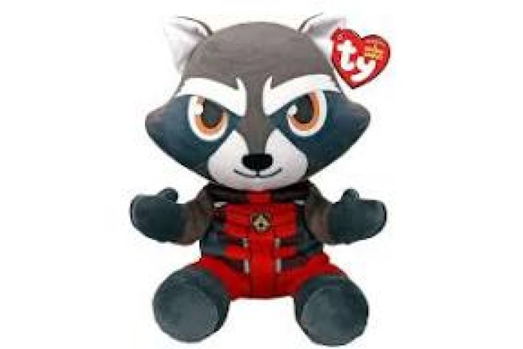 Ty Marvel Rocket Beanie Babies15cm