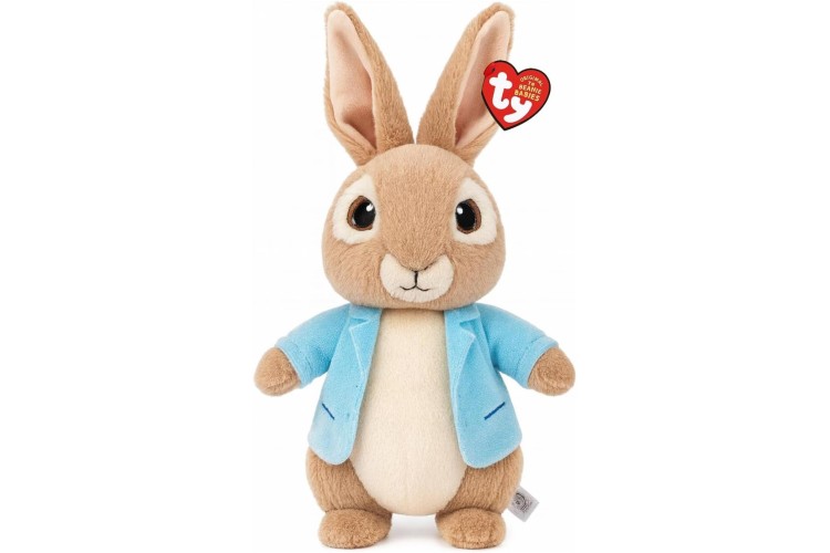 TY Peter Rabbit Beanie 25cm Soft Plush Toy Teddy 