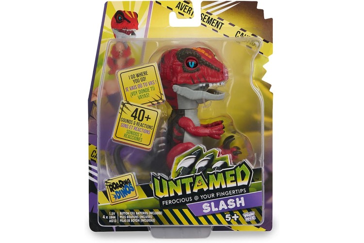 Untamed Roaring Dinos Interactive Raptor, Slash (Red)