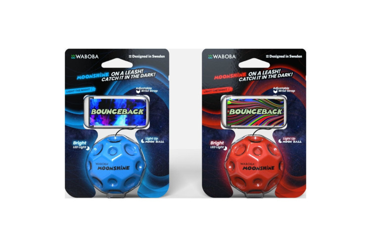 Waboba LED Bounceback Red and Blue Assorted - Light Up