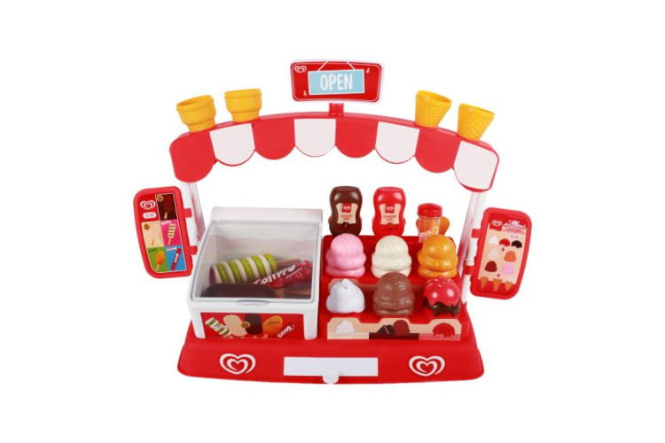 Walls Toy Play Ice Cream Parlour Playset