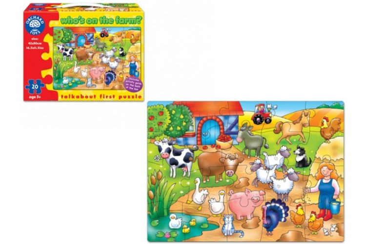 WHO'S ON THE FARM PUZZLE by Orchard