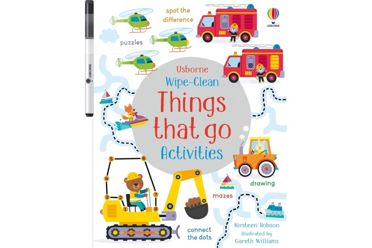 Wipe - Clean THINGS THAT GO Activities