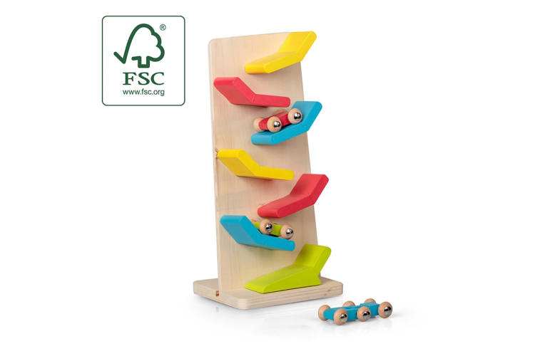 WOODEN CARS CLICK CLACK TRACK