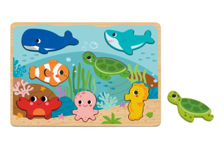 Wooden Chunky Puzzle - MARINE