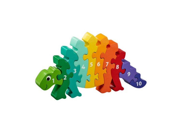 Lanka Kade - Wooden dinosaur number 1-10 jigsaw puzzle