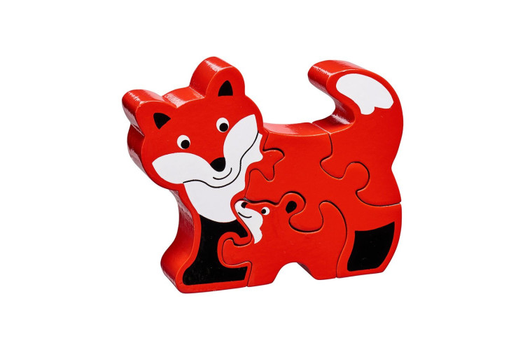 Lanka Kade - Wooden fox & cub jigsaw puzzle