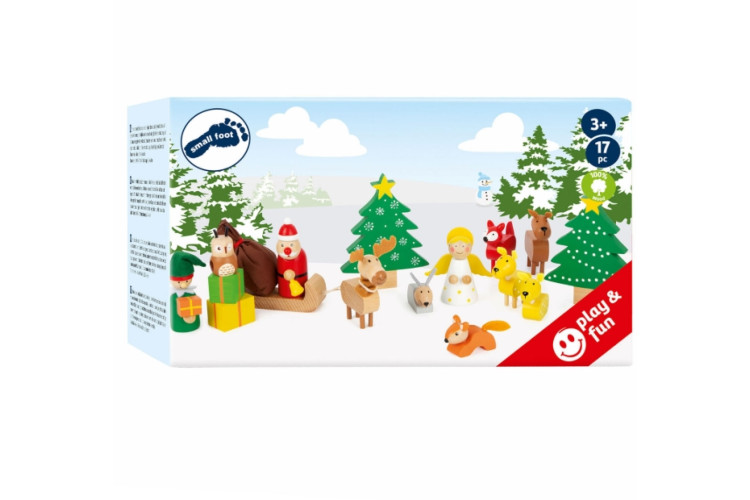 Wooden Play Set Animals' Forest Christmas by Small foot