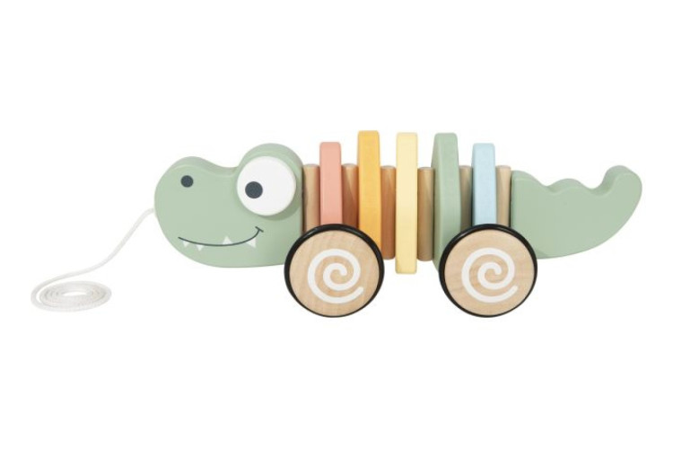 Wooden Pull Along Crocodile