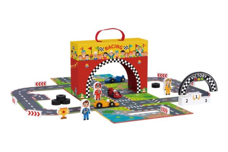 Wooden Racing Play Box