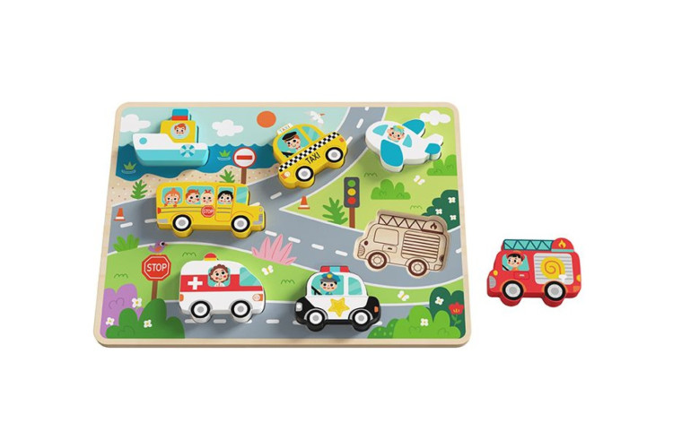 Wooden Transportation Chunky Puzzle