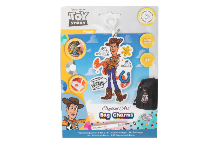 Woody, Crystal Art Bag Charm