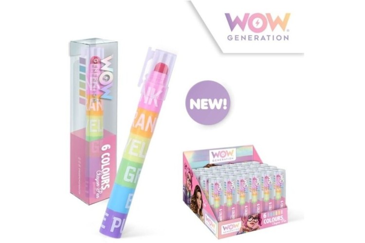 WOW Generation 6 colour pencil crayon pens