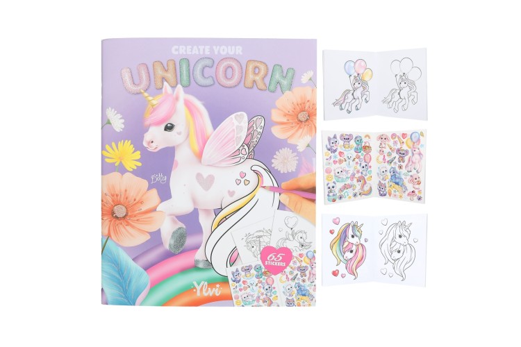 Ylvi Create Your Unicorn Colouring Book