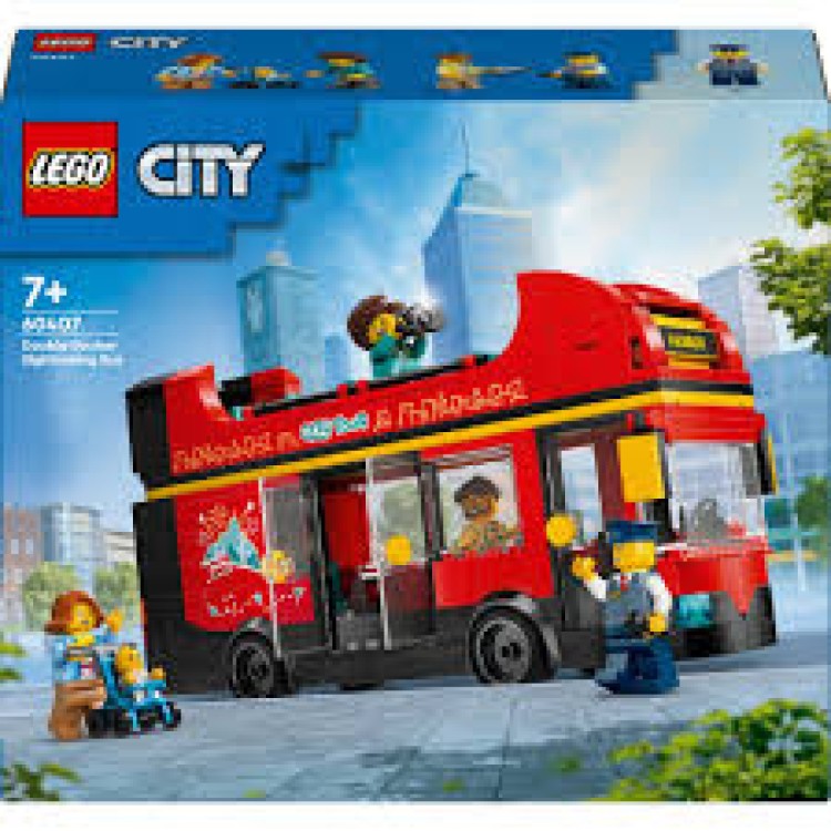  Lego City Red Double-Decker Sightseeing Bus 60407