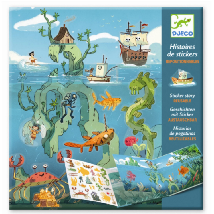 Adventures at Sea - Stickers Set by Djeco