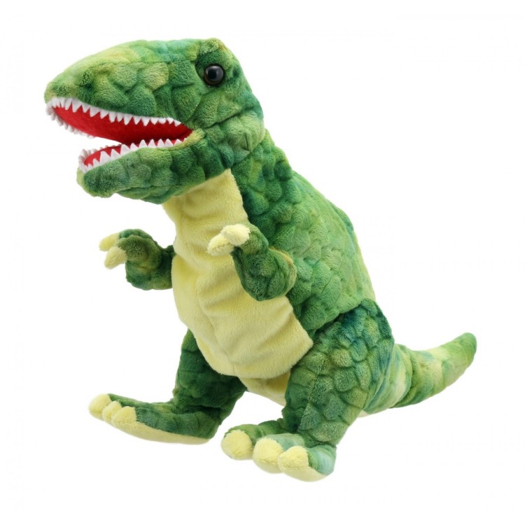 Baby Dinos T Rex Green Puppet PC002902 