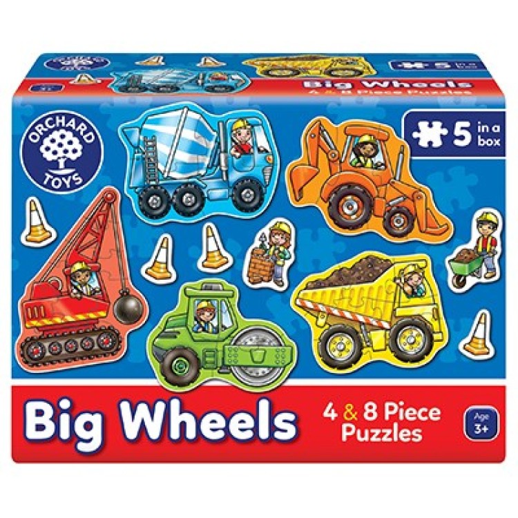 Big Wheels Jigsaw Puzzle Orchard Toys
