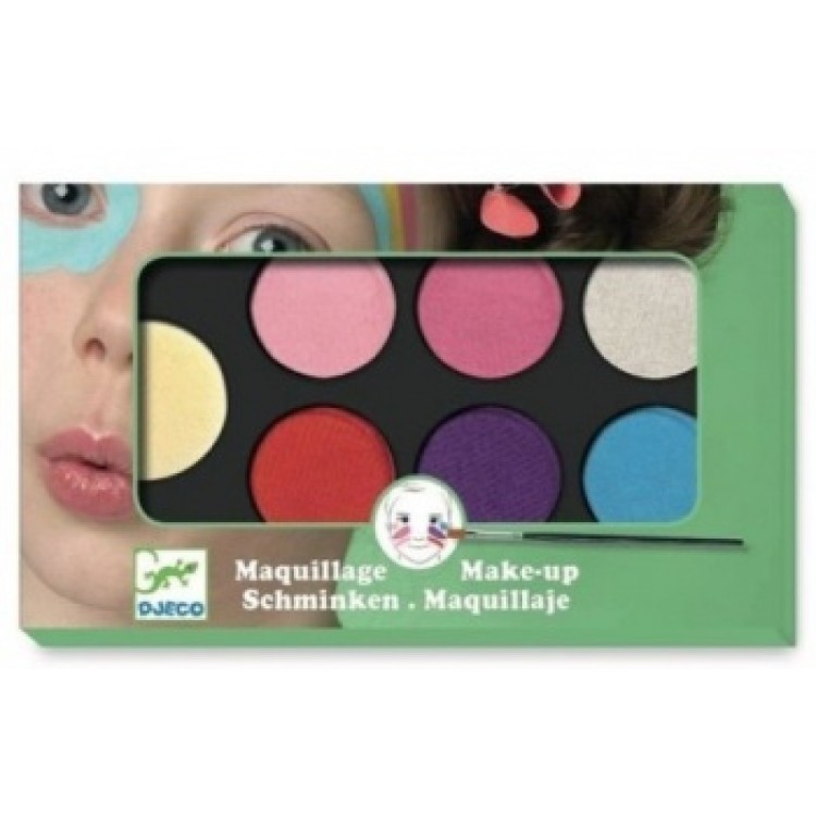 Body Art - Paint set and accessories Palette 6 colours - Sweet *