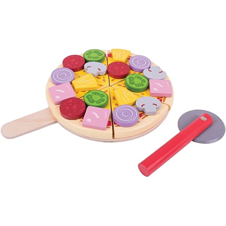 Wooden Cutting Pizza by Bigjigs BJ457