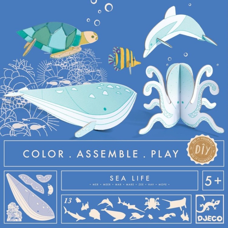 Do it yourself - Color.Assemble.Play Sea life - FSC MIX