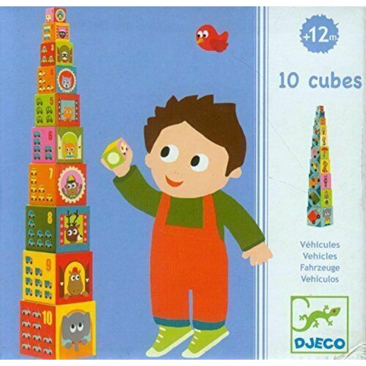 Early years - Blocks for infants 10 véhicles blocks