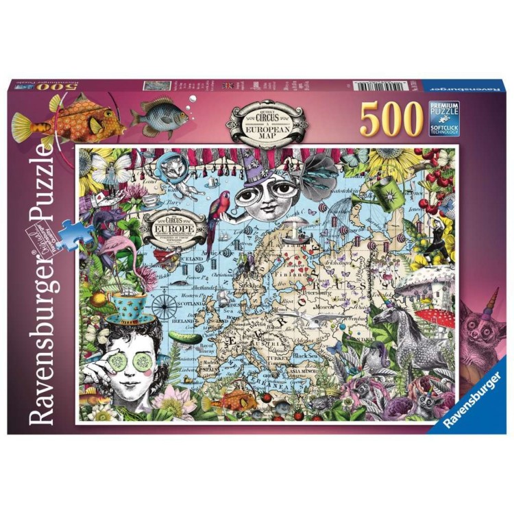 EUROPEAN QUIRKY MAP 500PC 16760