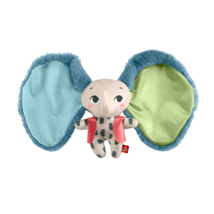 Fisher-Price Baby Sensory Toy Planet Friends All Ears Lovey, Plush Elephant for Newborns