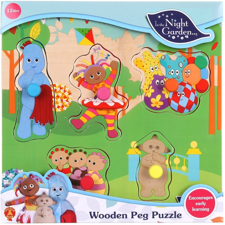 In The Night Garden Wooden Peg Puzzle 