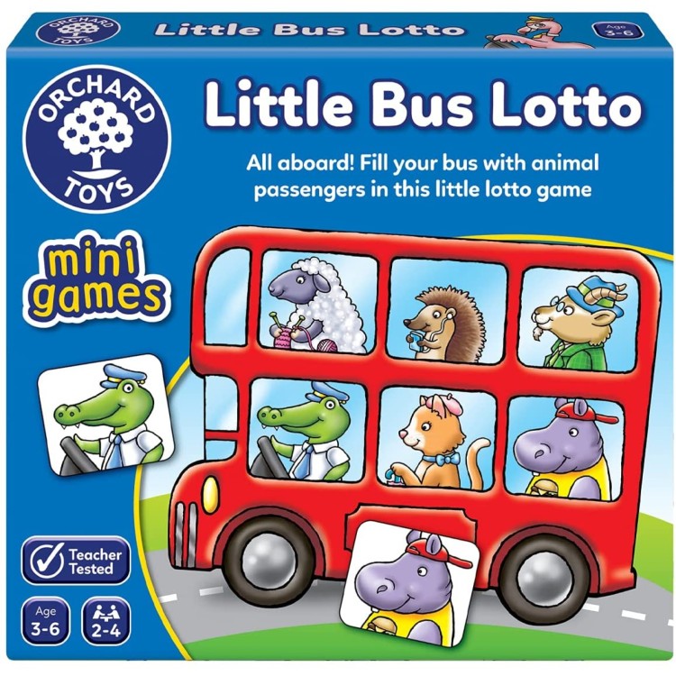 LITTLE BUS LOTTO MINI GAME ORCHARD TOYS