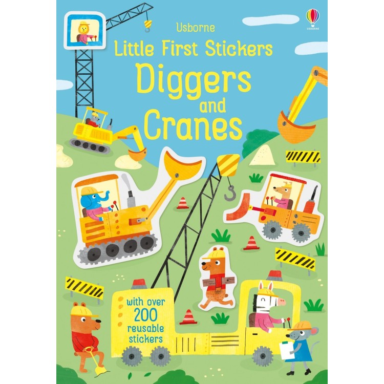LITTLE FIRST STICKERS DIGGERS & CRANES