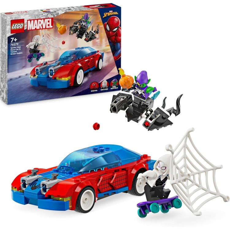 Marvel Spider-Man Race Car & Venom Green Goblin 76279 
