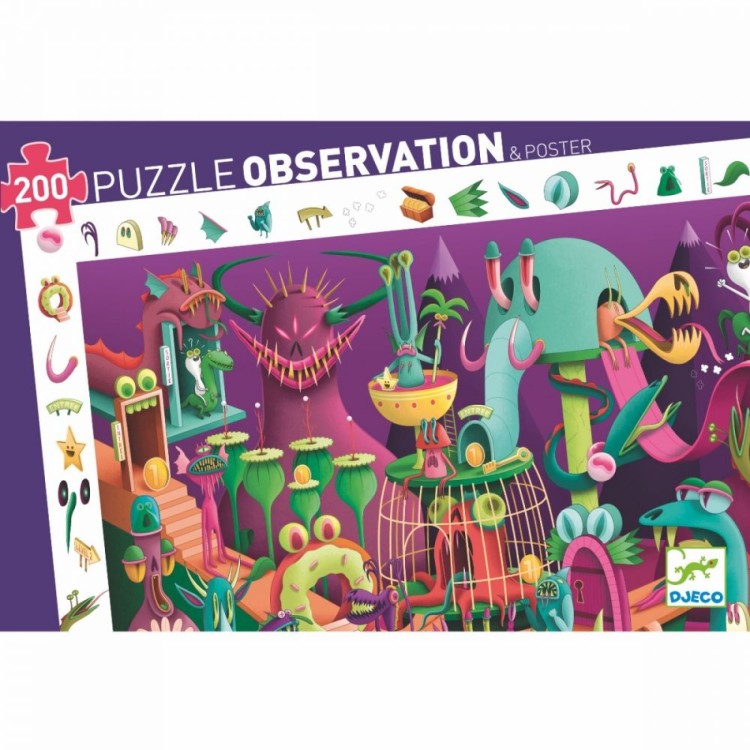Observation Puzzle In a Video Game  200pcs by Djeco
