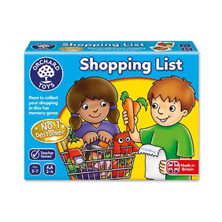 SHOPPING LIST GAME ORCHARD TOYS