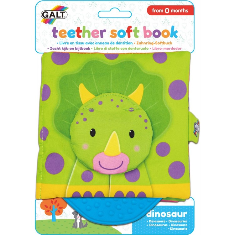 Teether Soft Book Dinosaur