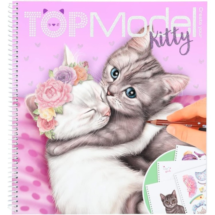 TOPModel Kitty Colouring Book