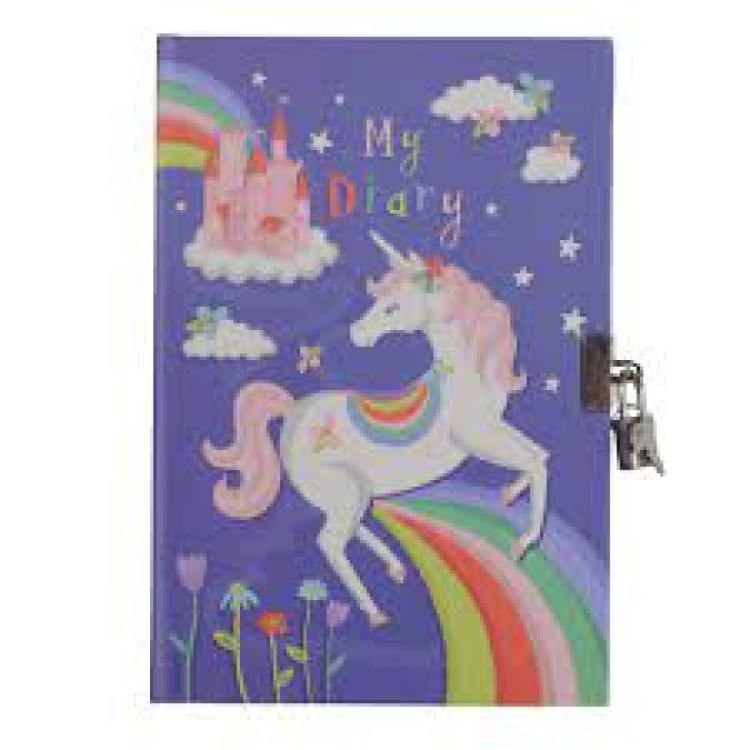 Unicorn Rainbow My Diary (Lockable) by Bigjigs